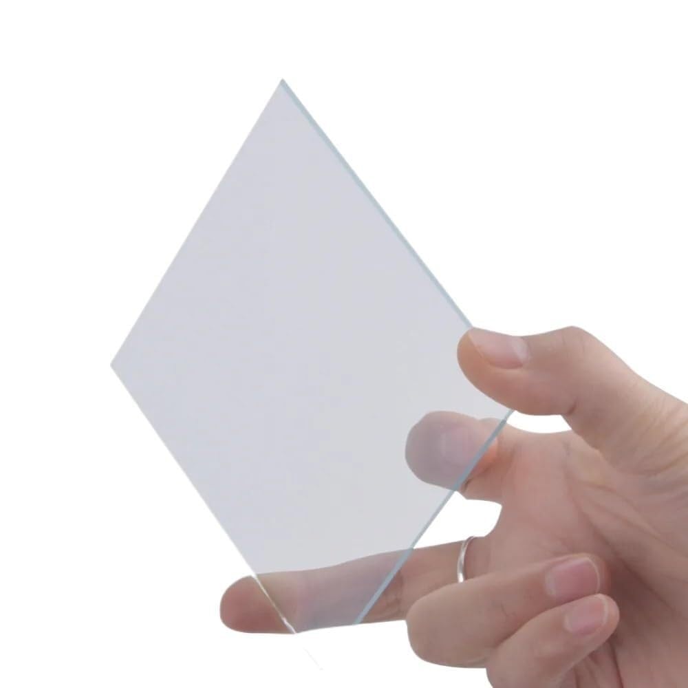 10 pièces de verre conducteur transparent ITO indium-étain 50x50x1.1mm, résistance inférieure à 10 Ohm/sq