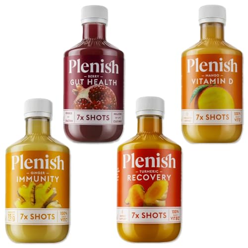 Plenish Shots Mixed 4 Flavour Multipack 4 x 420ml 28 Shots 1 Month Supply