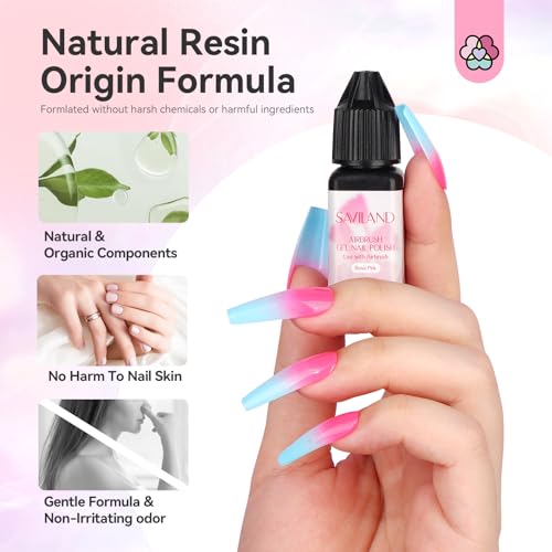 Set de Esmaltes de Gel Airbrush SAVILAND 12 Colores miniatura 6