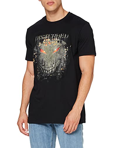 Disturbed T-Shirt Ă Manches Courtes Fire Behind pour Homme - Noir - Medium