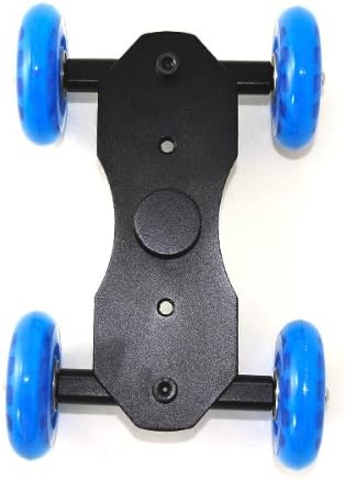 4 wheel Desktop DSLR Camera Wedio Photograph Rail Track Slider Table Dolly Car