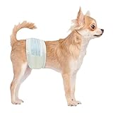 BV Dog Diapers Male X-Small (Waist 9-14 in) Super Absorbent - 50 Count Disposable - Doggie Diapers with Wetness Indicator - Adjustable Male Dog Wraps - Ideal for Incontinence/Training