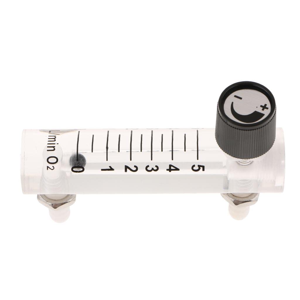 ATORSE™ 0-5L/Min Oxygen Liter Flow Meter Measures Gas Flowmeter W/Control Valve For Air,Accuracy: 5%-picture-25