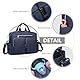 KONO Baby Wickeltasche Weekender Travel Windel Tote für Mama und Papa Convertible Messenger mit isolierten Taschen (große Tasche mit Wickelauflage Marineblau)