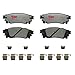 Raybestos Premium Raybestos Element3 EHT? Replacement Rear Brake Pad Set for Select Lexus RX350/RX350L/RX450h/RX450hL Model Years (EHT1879H)