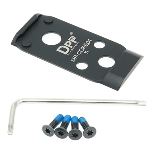 DPP Titanium Mount/Adapter Plate Compatible with Smith & Wesson MP 2.0 Optics Ready/CORE Holosun 407K/507K/EPS Carry/Osight S/RomeoZero