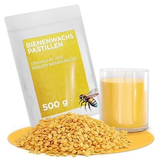 molinoRC Bienenwachs Pastillen 100% Natur - Bienenwachs Bio für Kosmetik - Beeswax Wachspastillen - Kerzen Bienenwachs - Bienenwachs Lederpflege Möbelpflege - Herstellung Bienenwachstücher