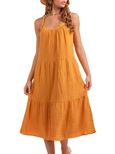 Robe de plage jaune XL ample pour vos vacances d'été