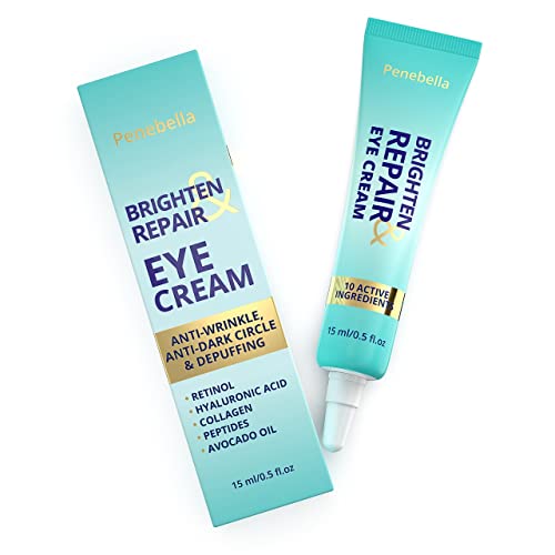 PENEBELLA Retinol Eye Cream, Eye Cream for Dark Circles & Puffiness, hydrating, daily wrinkle Cream