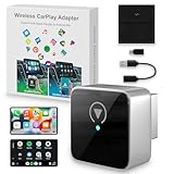 Wireless CarPlay Adapter for Apple iPhone & Android Auto 2026 Upgraded Mini Bluetooth Car Play, 2-in-1 Car...
