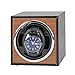 FLOX Winder Box Boîte de rangement automatique pour montres en cuir synthétique avec moteur sonore et couvercle coulissant - Bascule universelle avec remontage automatique et 3 modes de rotation