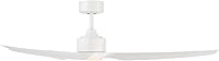 Vista 6 de WAC Smart Fans Stella - Ventilador de techo de 3 aspas para interiores y exteriores, 60 pulgadas, color blanco mate con kit de luz LED de 3000 K