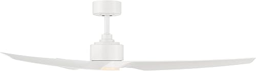 Miniatura 6 de WAC Smart Fans Stella - Ventilador de techo de 3 aspas para interiores y exteriores, 60 pulgadas, color blanco mate con kit de luz LED de 3000 K y