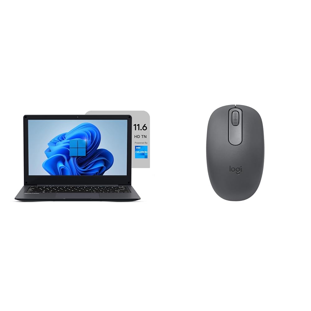 EBook 11.6" HD Laptop | Best Student & Office Work Laptop | Celeron N4020 | 4GB DDR4 | 128GB eMMC + M.2 SSD Expandable Slot | Win 11 Home |31Wh Battery | UHD Graphics 600 + Logitech M196 BT Mouse-image-9