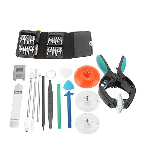 27-teiliges Handy-Reparatur-Werkzeugset – Mit Schraubendrehern, Saugnapf, Brecheisen & Pinzette Für IPhone, Android, IPad
