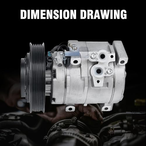 Image of Air Conditioner A /C Compressor with Clutch Fit for Toyota Corolla 2003-2008