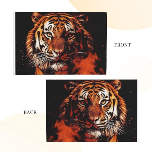 Drapeau pour extérieur robuste 1,2x1,8m double face avec œillets en laiton durables - 3