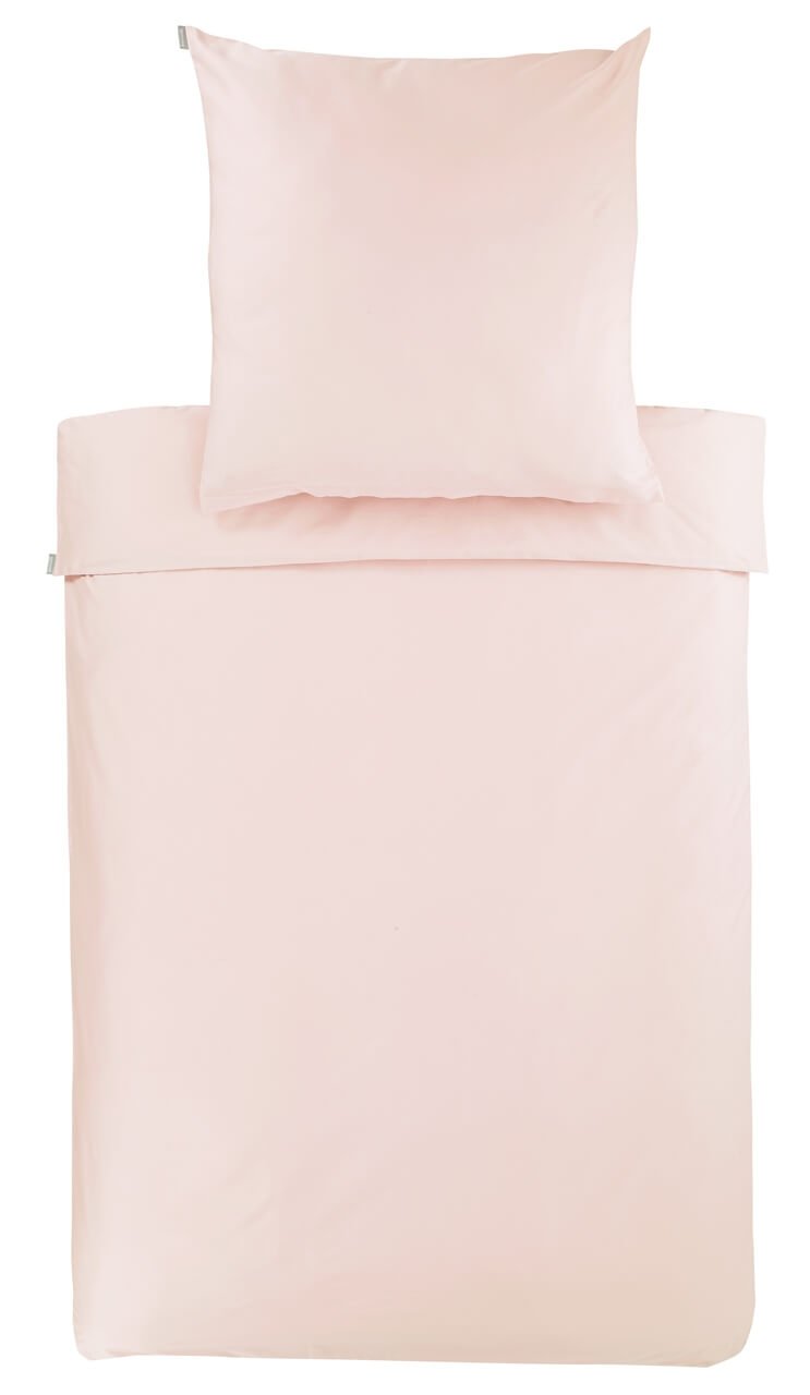 BassettiPlain Bed Linen Cotton Quartz 135 x 200 cm