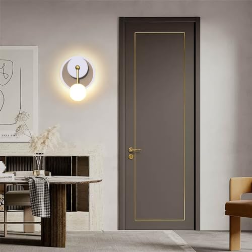 Image of XEYOU 18W Modern Wall Sconce Lighting Indoor LED Creative Wall Light Fixture Clock Shape Decoration Wall Lamp for Living Room Bedroom Stair Corridor
