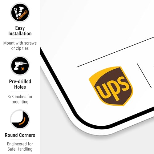 Image of Package Delivery Sign, Delivery Instructions Package and Deliveries Here Sign, 12x18 Inches, Rust Free .063 Aluminum, Fade Resistant, Made in USA