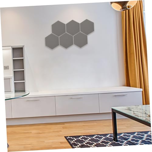 BESTonZON 6 piezas Paneles Acústicos Hexagonales Almohadillas de Alta Densidad para Atenuación de Sonido Aislamiento Acústico para Estudios y Teatros en Casa miniatura 4