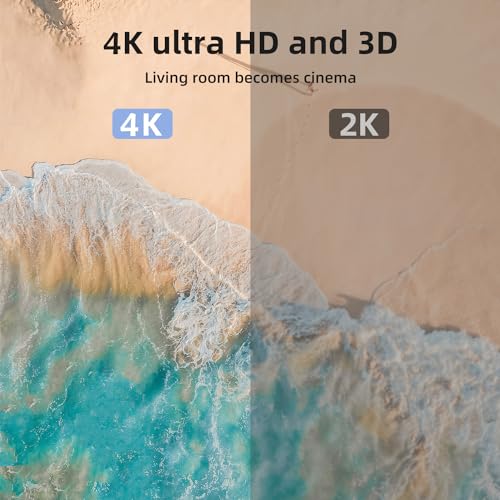 Image of Hdmi Cable 150ft Ultra High Speed 4K@30HZ 2K 1080P HDMI 2.0 Cable 18gbps Gold Plated Connector 3D ARC Ethernet HDMI Cord for HDTV Monitor Laptop Roku TV Xbox PS3 /PS4(Silvery)