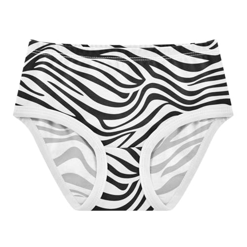 Funny Girls Underwear Toddler 2t Cotton Cute Panties Girl Zebra Stripe Black White Undies Kids Briefs
