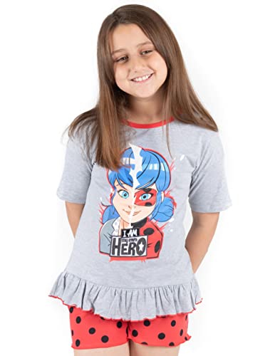 Miraculous Pajamas Girls Ladybug Superhero T-Shirt & Long Or Shorts Pjs2