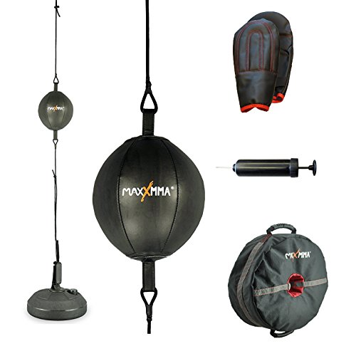 MaxxMMA Double End Striking Punching Bag Kit + MaxxMMA Core Training Weight Bag Multifunctional 3-in-1