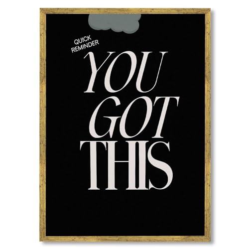 Framed Motivational Quote Poster Canvas Wall Art Prints Modern Minimalist