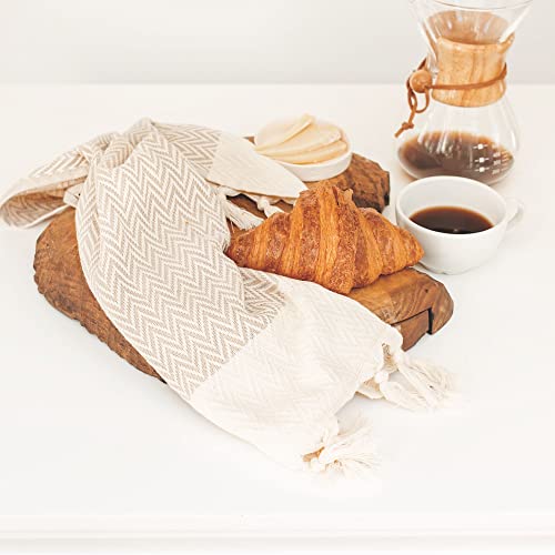 Sea Me At Home Kitchen Hand Towels With Boho Design, Set Of 2, Dish Towels For Kitchen, 100% Cotton Turkish Hand Towels For Bathroom thumb #1