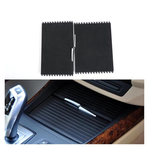 Pare-soleil enrouleur pour console centrale BMW X5 E70 X6 E71, cache porte-gobelet noir - 4