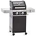Produktbild RÖSLE Gasgrill BBQ-Station VIDERO G2 Schwarz, Grill mit 2 Edelstahlbrennern und extra Seitenbrenner, klappbare Seitentische, pulverbeschichteter Stahl