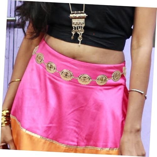 FRCOLOR Boho Waist Chain Concho Belt for Women Adjustable Decorative Cowgirl Belt for Dresses Jeans and Skirts for Country Concerts and Festivals4