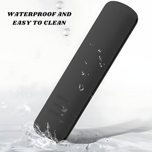 Image of Hian Silicone Makeup Brush Holder - Soft Magnetic Anti-Fall Organizer (26x6x2.5 cm, Black) | Keeps Brushes Clean, Secure & Tangle-Free | Ideal for Daily Use, Travel & Professional Makeup Storage