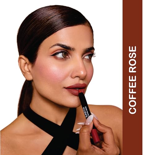 Image of Love Earth Non-Transfer Crayon Lipstick-Coffee Rose | Lightweight & Longlasting, Smudge Proof, Transferproof, Matte | up to 12 Hours Stay - 3.5g