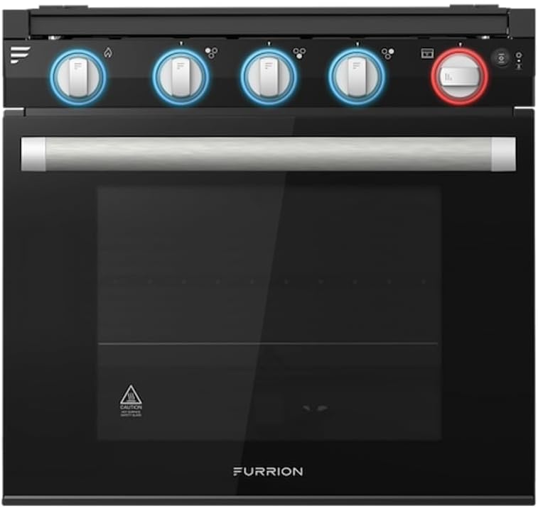 Greystone - 21" RV Digital Gas Range, Stainless W/Towel Rack Handle