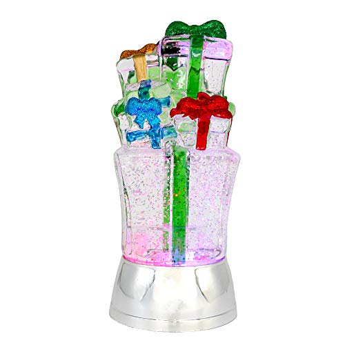 DRomance Lighted Snow Globe Lantern Battery Operated with 6 Hour Timer, Color Changing
