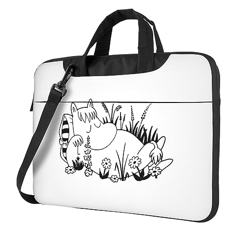 ムーミン リトルミイ パソコンケース 13インチ 耐衝撃 PCケース パソコンカバー ノートパソコンバッグ PC収納カバン 保護スリーブ Macbook Pro Air 撥水加工 取っ手付き 軽量 持ち歩き 就活通学 男女兼用 ビジネス ラップトップ/コン