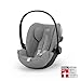 CYBEX Gold Babyschale Cloud G i-Size Plus, Inkl. Neugeboreneneinlage, Ab Geburt bis ca. 24 Monate, Für Kinder ab 40 cm bis 87 cm, Max. 13 kg, Stone Grey
