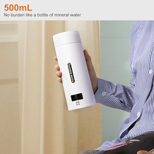 Hervidor eléctrico portátil de acero inoxidable 500ml miniatura 7
