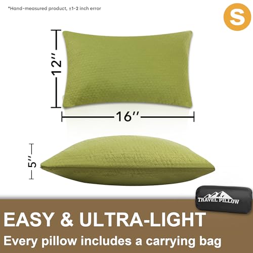 Set 2 Almohadas de espuma viscoelástica para viaje miniatura 5