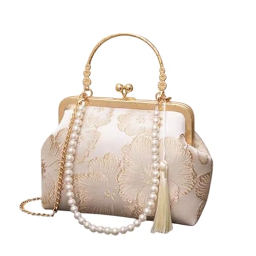 刺繍入りハンドバッグ 小さめサイズ