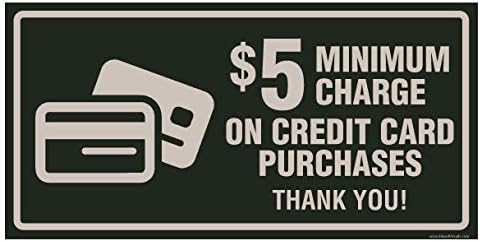 Minimum Purchase for Credit Card Required Signage ($5 Minimum)