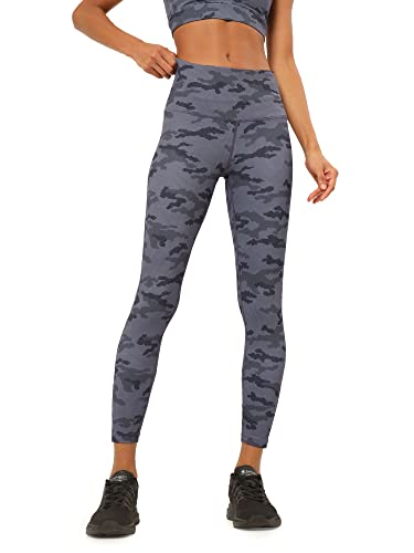 Image of AbsoluteFit Camo Print Tights | Workout Tights for Women | 4-Way Stretch | Leggings for Yoga, Gym, Cardio | Gym Leggings for Women | Sports Leggings | Active Wear (CS600714L Grey L)
