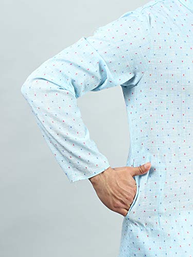 Image of Uri and MacKenzie Mens Cotton Woven Casual Kurta Pajama set