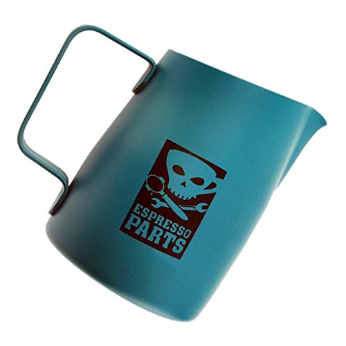 PETSOLA コーヒージャグ エスプレッソ ミルク 泡立て器 ラテアート コーヒーピッチャー 水差し - グレー, 420ml