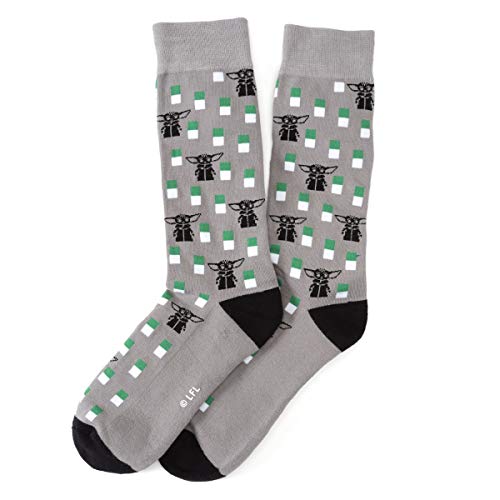 Star Wars Mandalorian The Child (Grogu) Gray Men's Dress Socks, One size fits most (up to men's size 12), Officially Licensed by Lucasfilm LTD.2