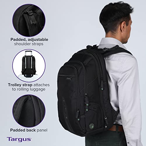 Image of Targus Spruce EcoSmart Backpack for 15.6 Inch Laptops, Black (TBB13US)