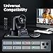 TONGVEO Wireless Conference Room Webcam, Church Live Streaming 20X USB 1080P 60fps PTZ Camera for Worship Services Online Conference, Works with Zoom, Skype OBS Easy to Set Up